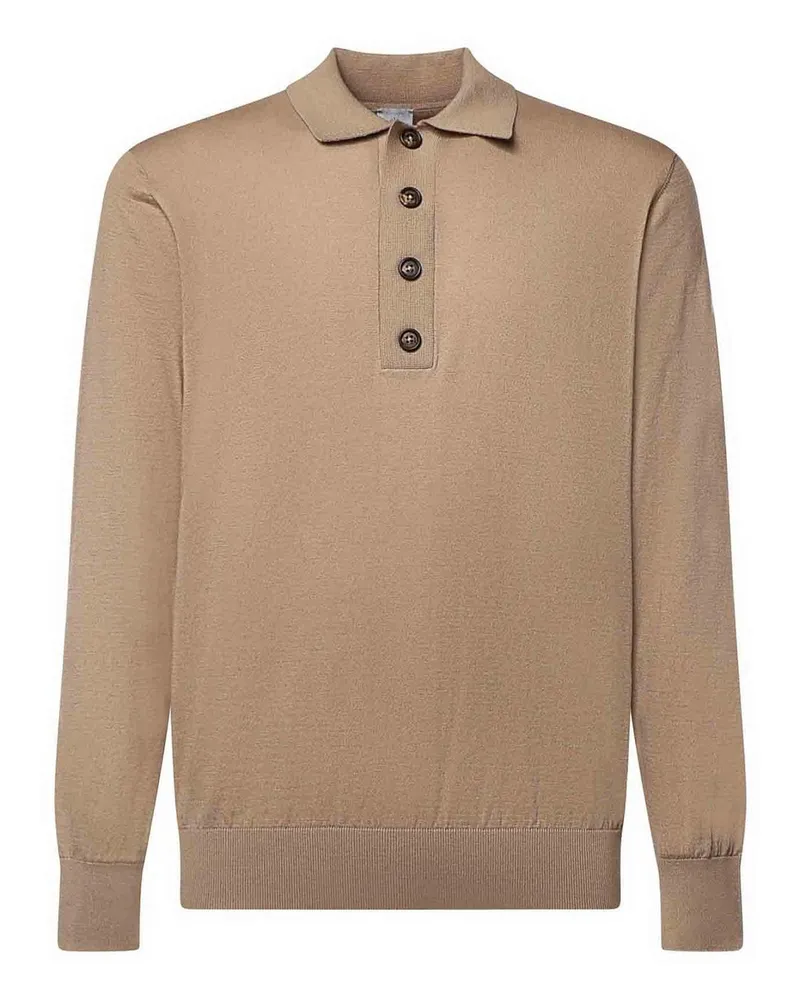 Eleventy Poloshirt - Camel Camel