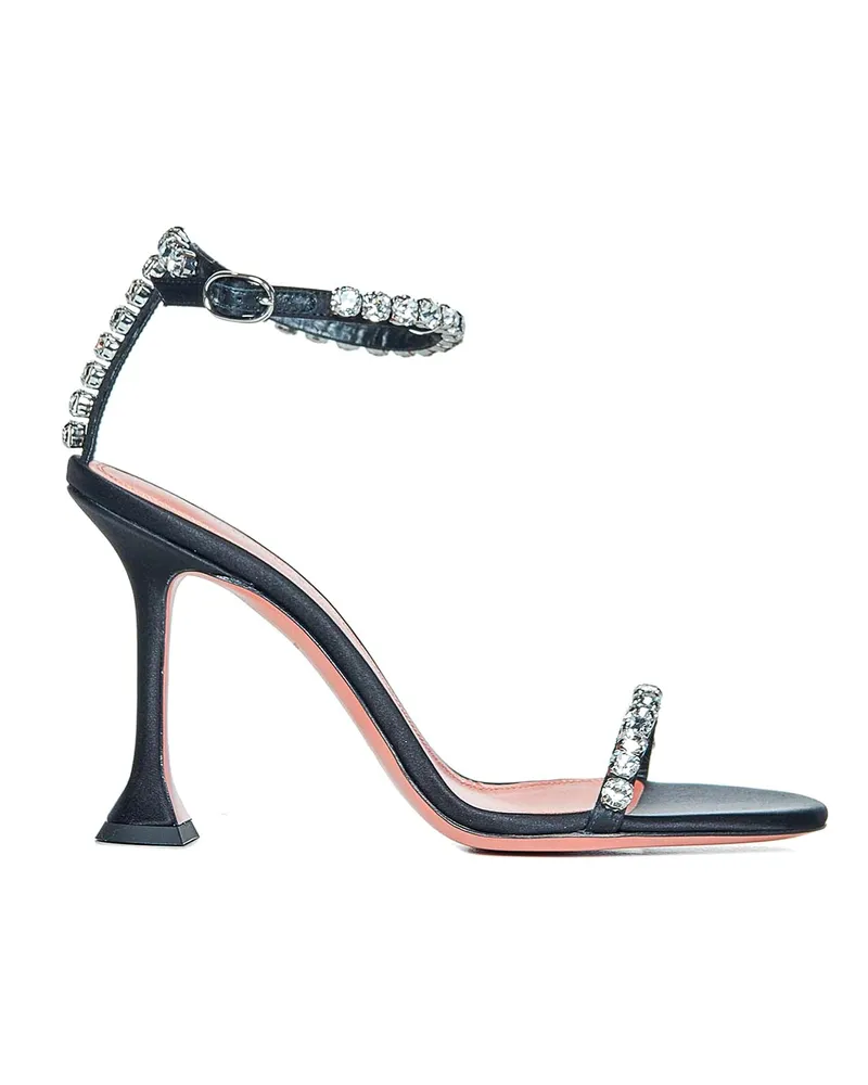 Amina Muaddi Sandalen - Schwarz Schwarz