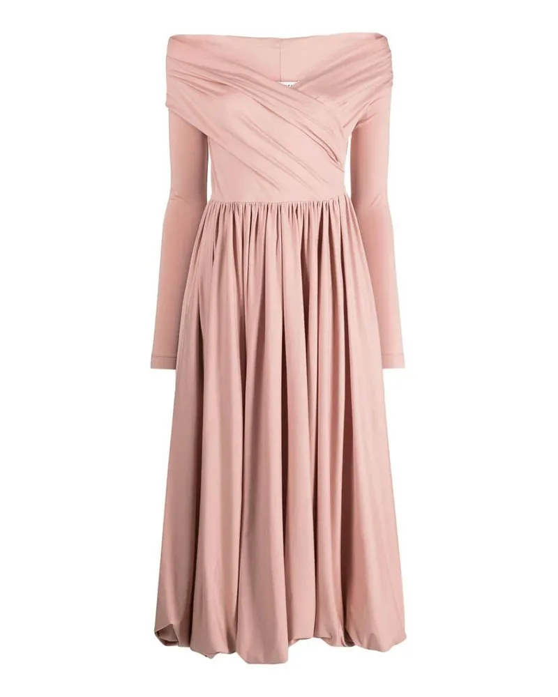 Philosophy Di Lorenzo Serafini Rosafarbenes Plisseekleid Rosa