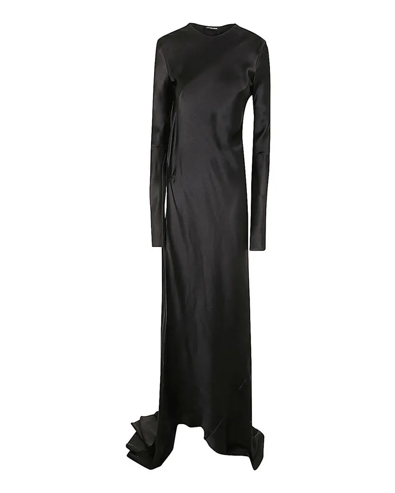 Ann Demeulemeester Maxikleid - Schwarz Schwarz