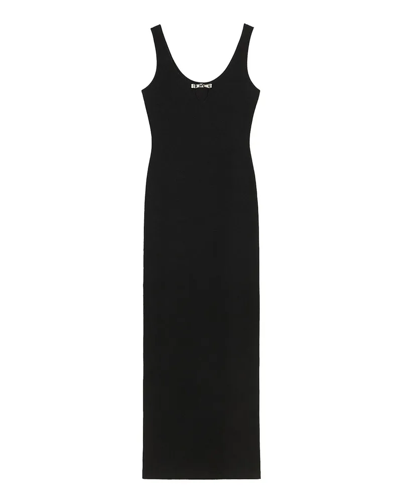 Blumarine Knielanges Kleid - Schwarz Schwarz