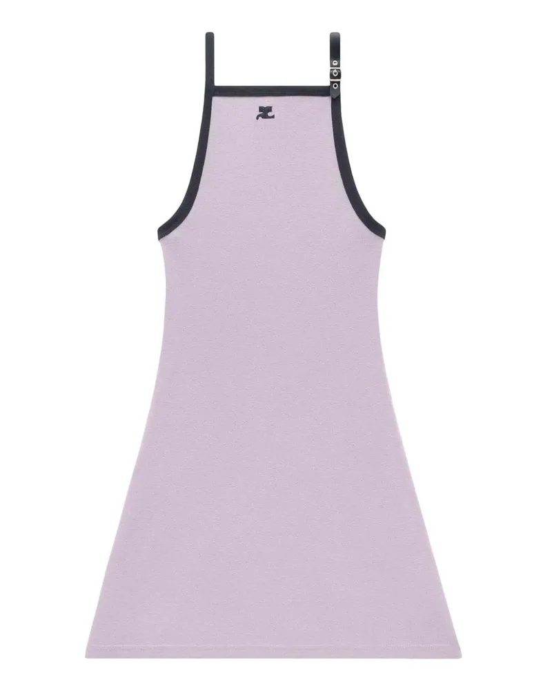 Courrèges Knielanges Kleid - Grau Grau