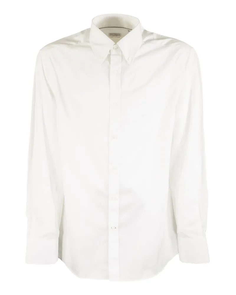 Brunello Cucinelli Hemd - Weiß Weiß