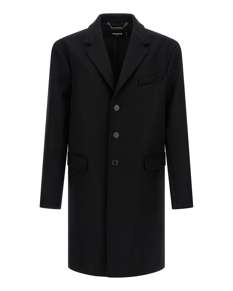 Dsquared2 Kurzer Mantel - Schwarz Schwarz
