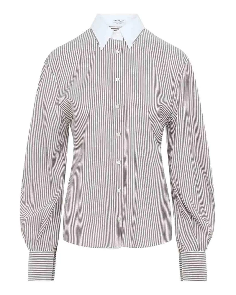 Brunello Cucinelli Hemd - Weiß Weiß