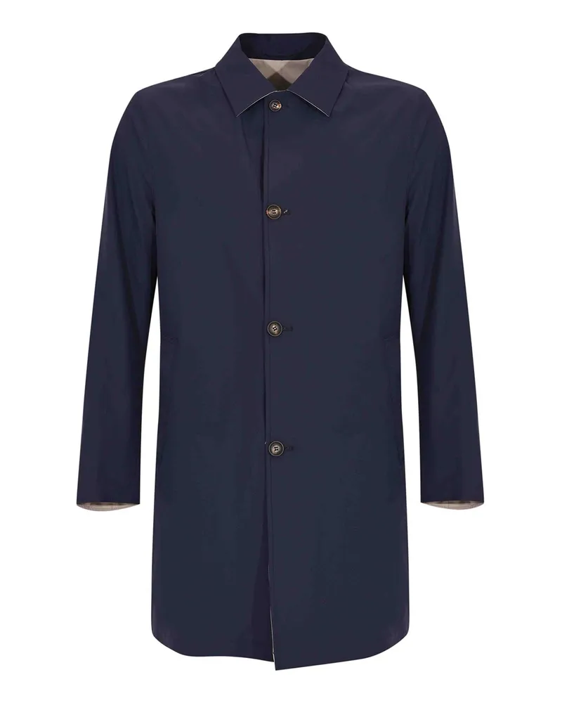 KIRED Knielanger Mantel - Blau Blau