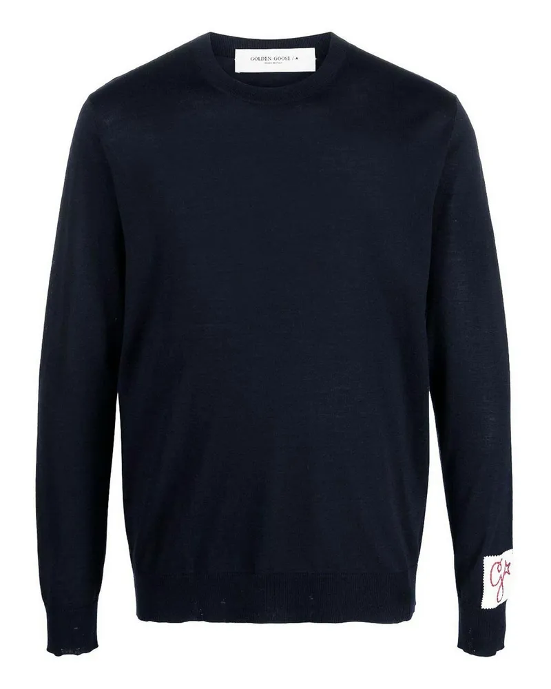 Golden Goose Rundhalspullover - Blau Blau