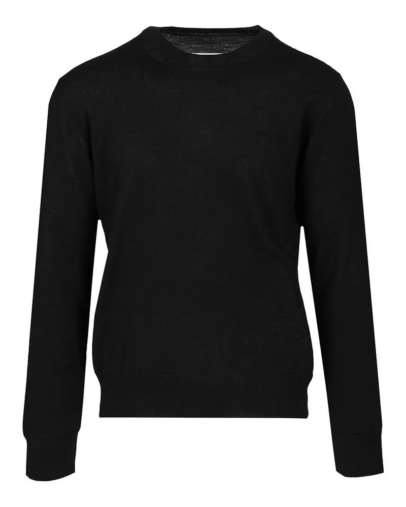 Maison Margiela Rundhalspullover - Schwarz Schwarz