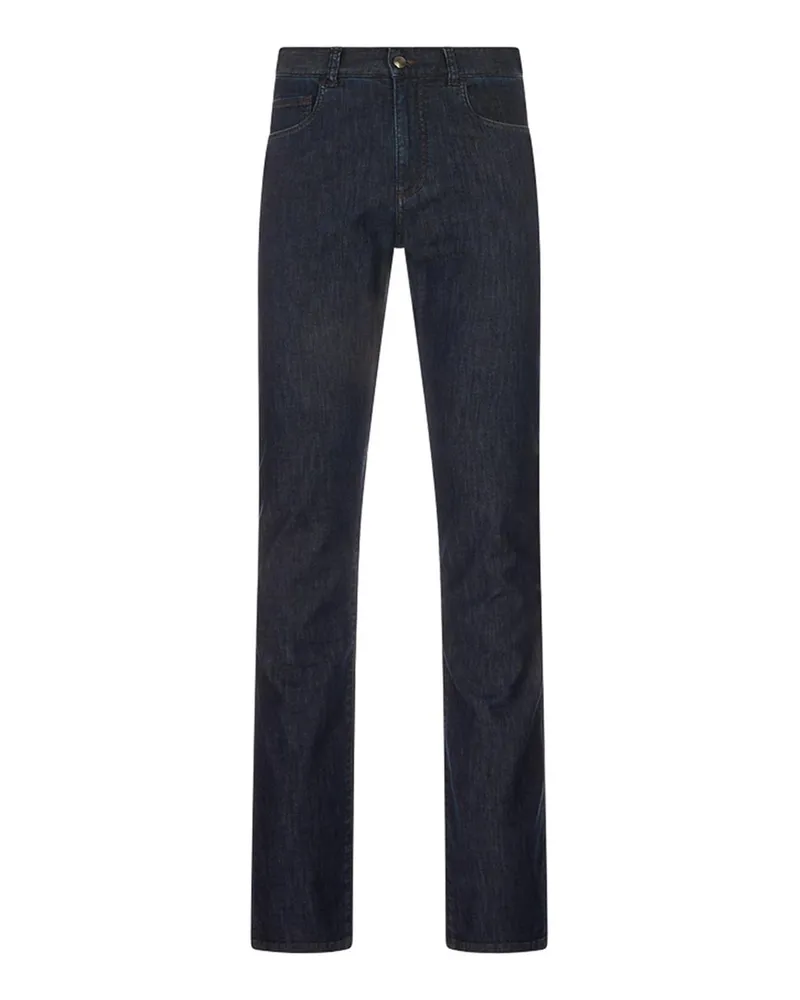 Canali Straight Leg Jeans - Blau Blau