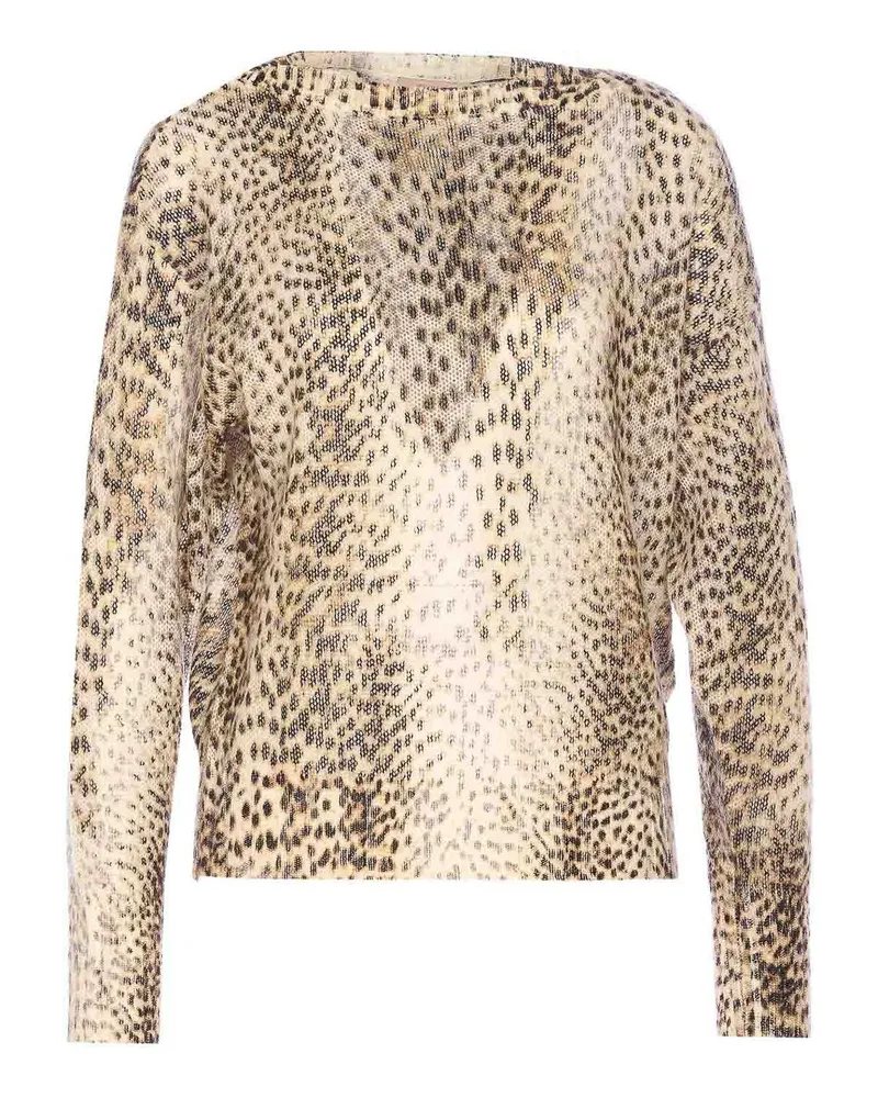 Twin-Set Rundhalspullover - Braun Braun