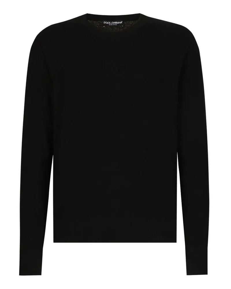 Dolce & Gabbana Rundhalspullover - Schwarz Schwarz