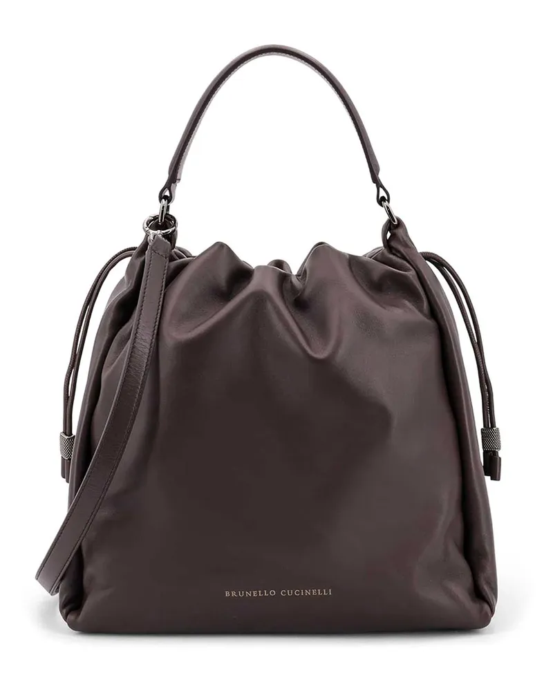 Brunello Cucinelli Umhängetasche - Dunkelbraun Dunkelbraun