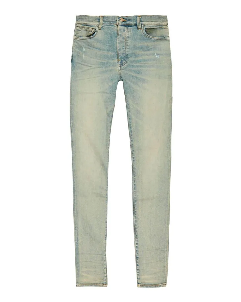 Amiri Straight Leg Jeans - Blau Blau