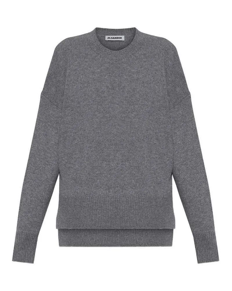 Jil Sander Rundhalspullover - Grau Grau