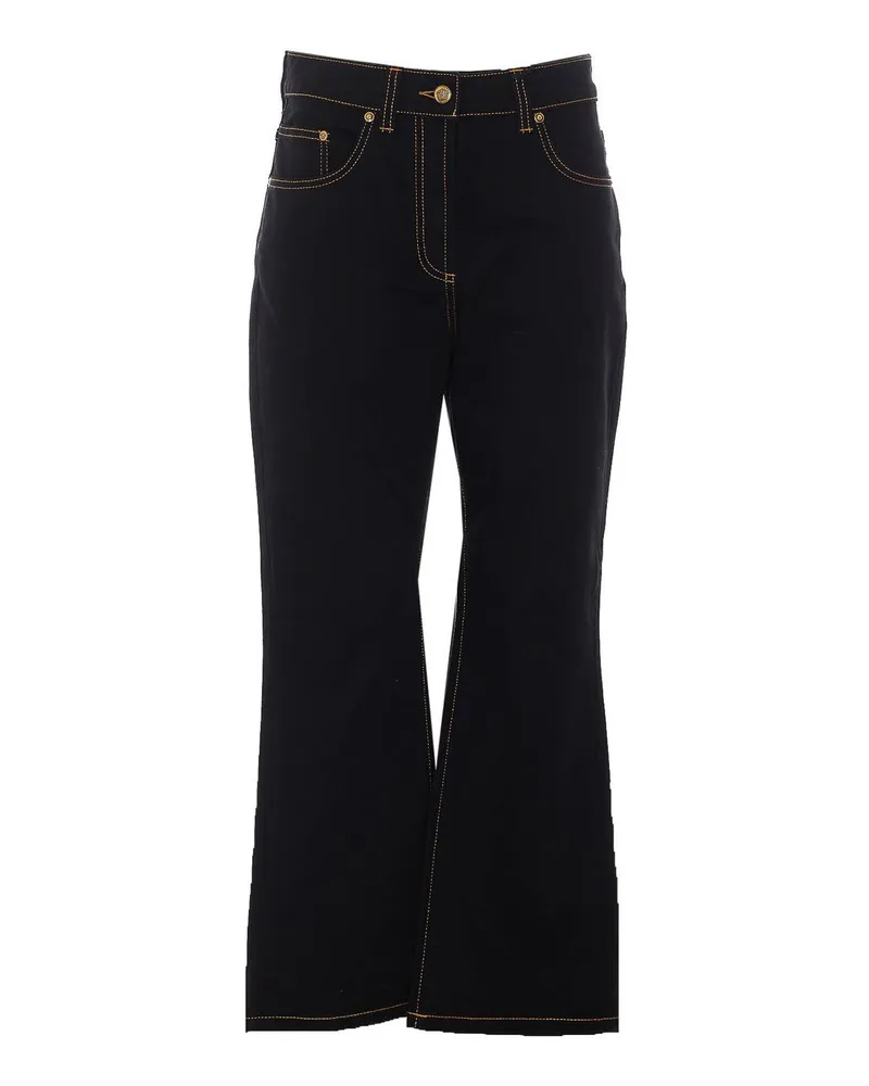Versace Straight Leg Jeans - Schwarz Schwarz