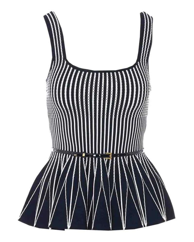 Elisabetta Franchi Top - Schwarz Schwarz