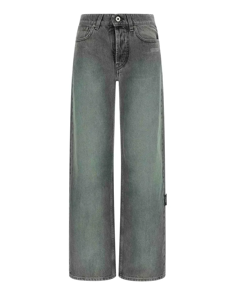 OFF-WHITE Straight Leg Jeans - Grau Grau