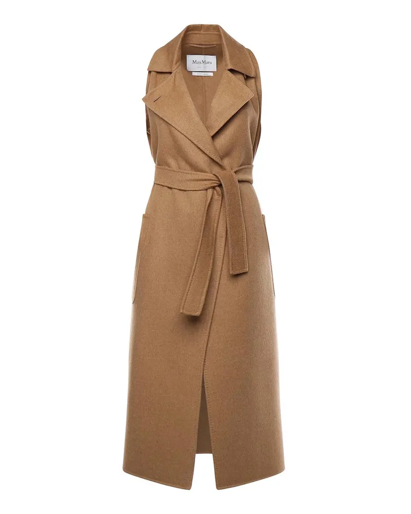 Max Mara Knielanger Mantel - Braun Braun