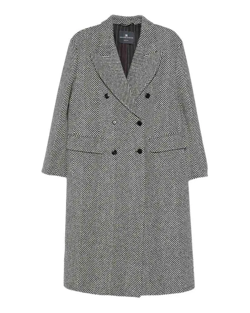 Ermanno Scervino Knielanger Mantel - Weiß Weiß