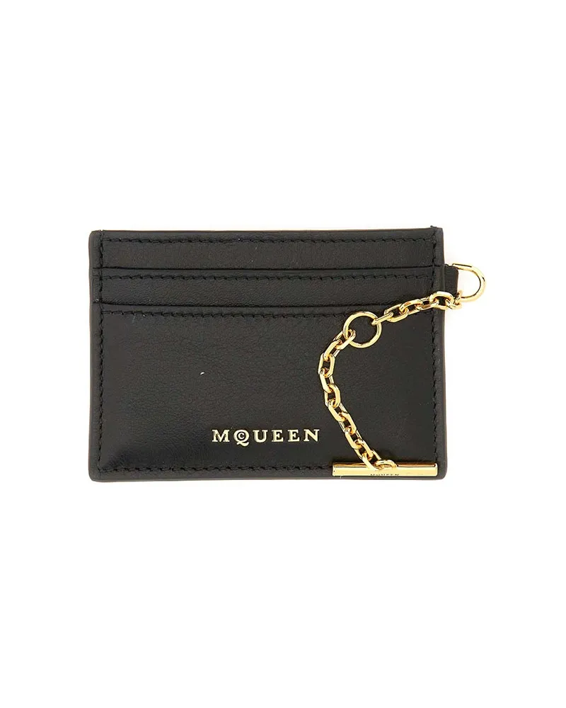 Alexander McQueen Portemonnaie - Schwarz Schwarz