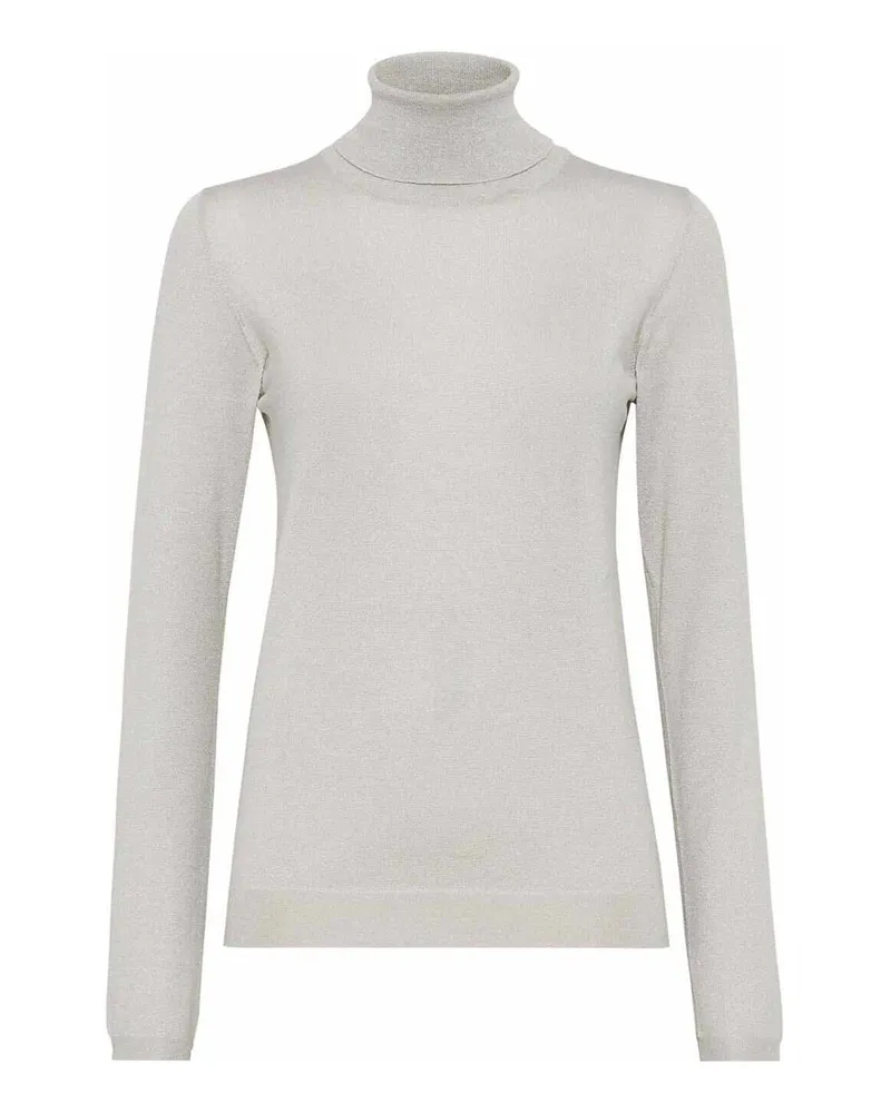 Brunello Cucinelli Rollkragenpullover - Weiß Weiß