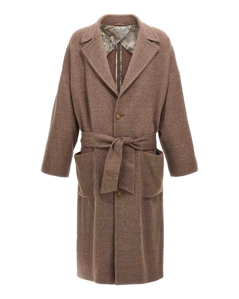 Etro Kurzer Mantel - Beige Beige