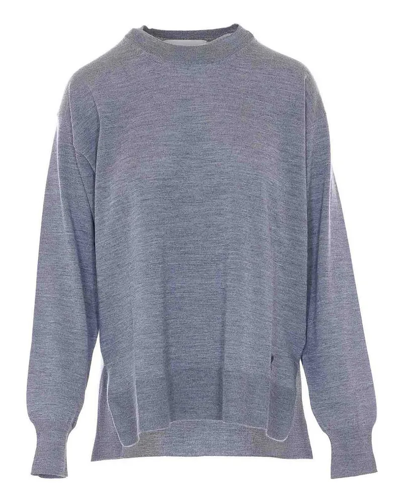 AMI Paris Rundhalspullover - Grau Grau