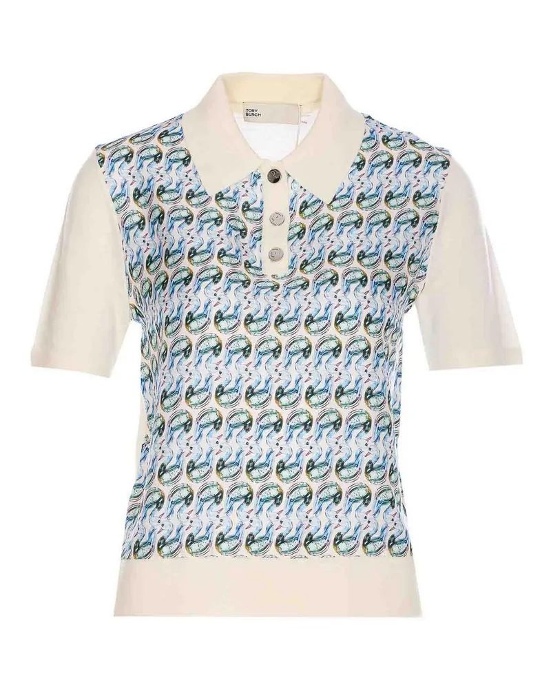 Tory Burch Poloshirt - Weiß Weiß