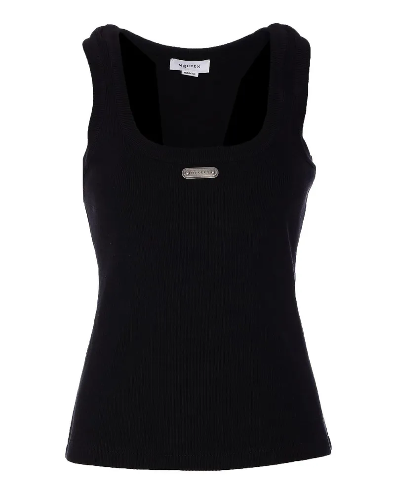 Alexander McQueen Top - Schwarz Schwarz