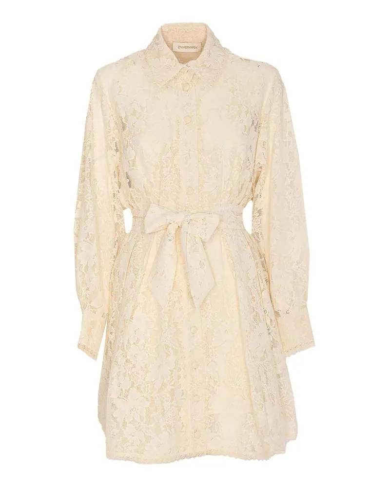 Zimmermann Kurzes Kleid - Weiß Weiß