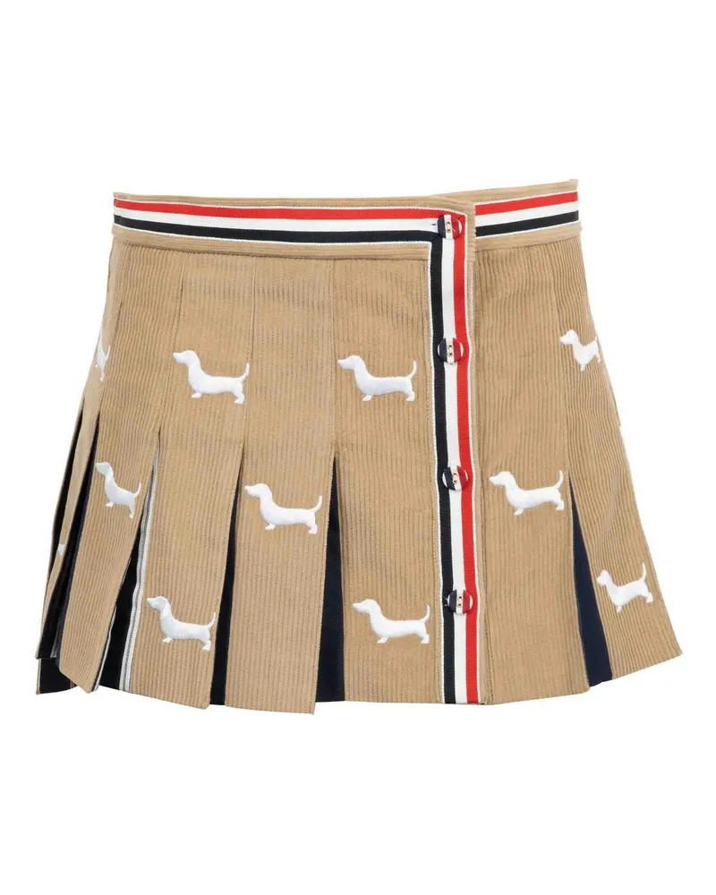 Thom Browne Minirock - Hellbraun Hellbraun