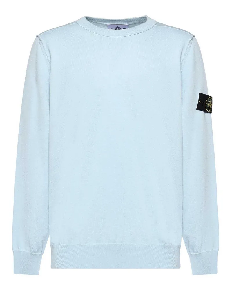 Stone Island Rundhalspullover - Blau Blau