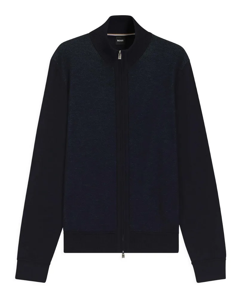 HUGO BOSS U-Boot-Pullover - Blau Blau