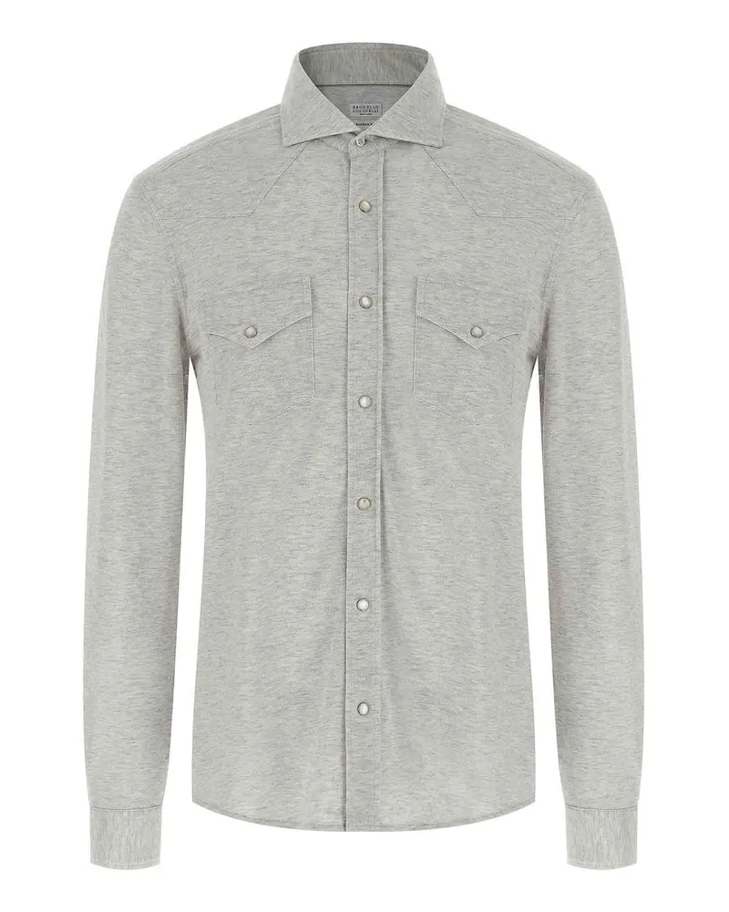 Brunello Cucinelli Hemd - Grau Grau