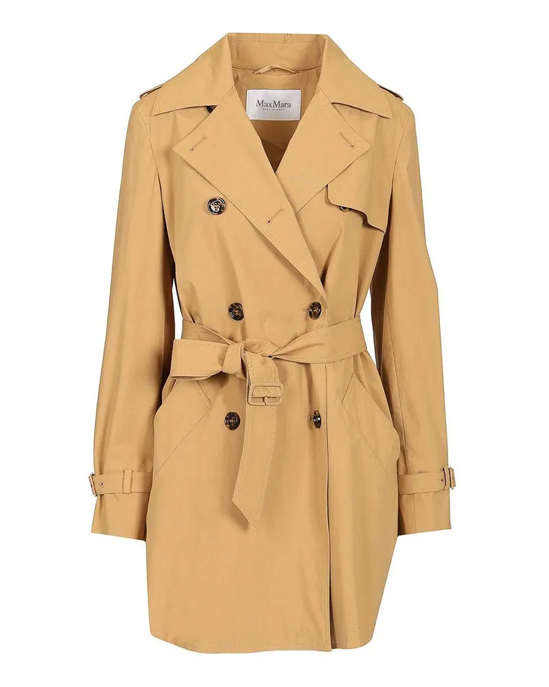 Max Mara Kurzer Mantel - Beige Beige