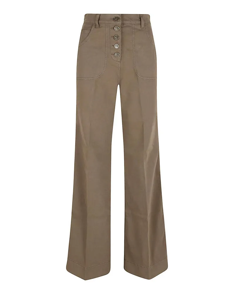 Etro Straight Leg Jeans - Grün Grün