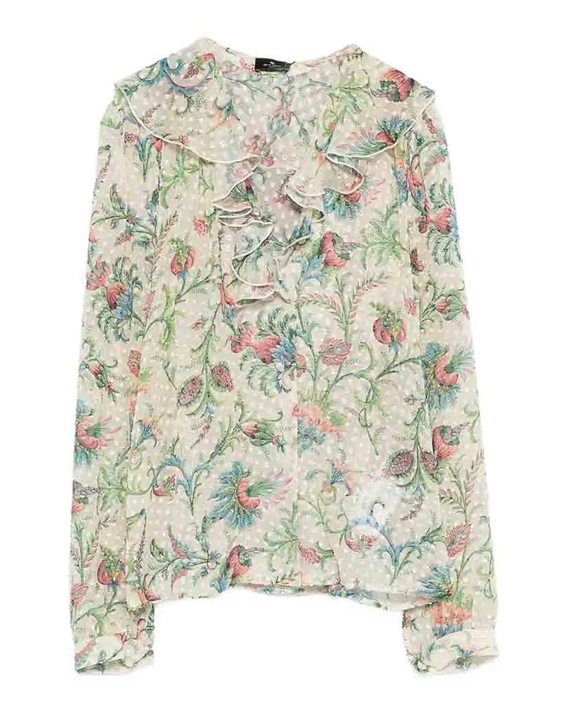 Etro Hemd - Weiß Bunt