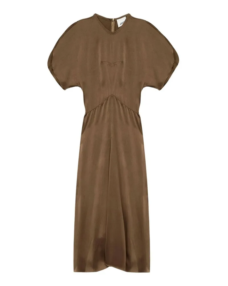 Isabel Marant Knielanges Kleid - Bronze Bronze