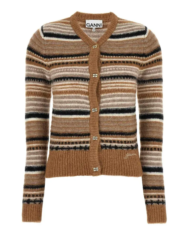 Ganni Cardigan - Beige Beige