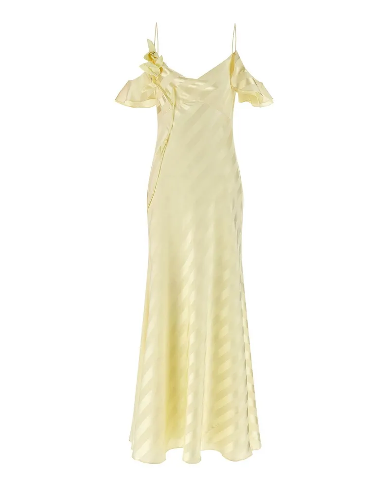 Self-Portrait Maxikleid - Gelb Gelb