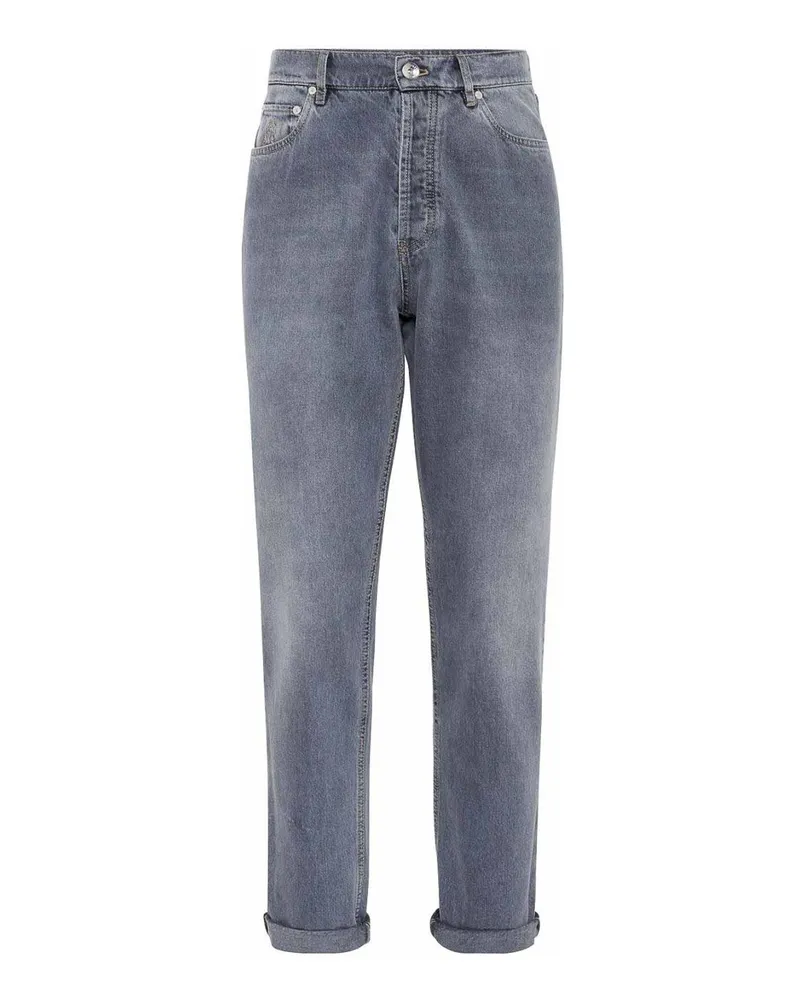 Brunello Cucinelli Casual Hose - Blau