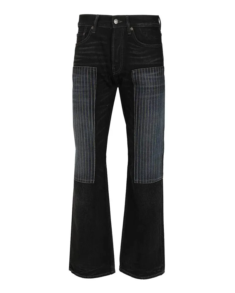 Acne Studios Straight Leg Jeans - Schwarz Schwarz