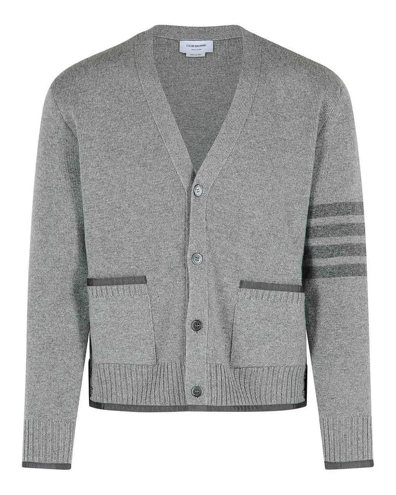 Thom Browne Cardigan - Grau Grau