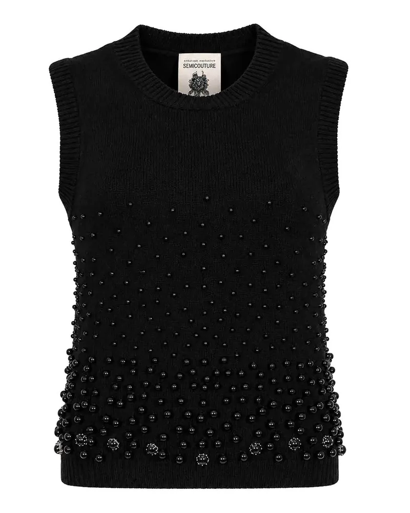 Semicouture Weste - Schwarz Schwarz