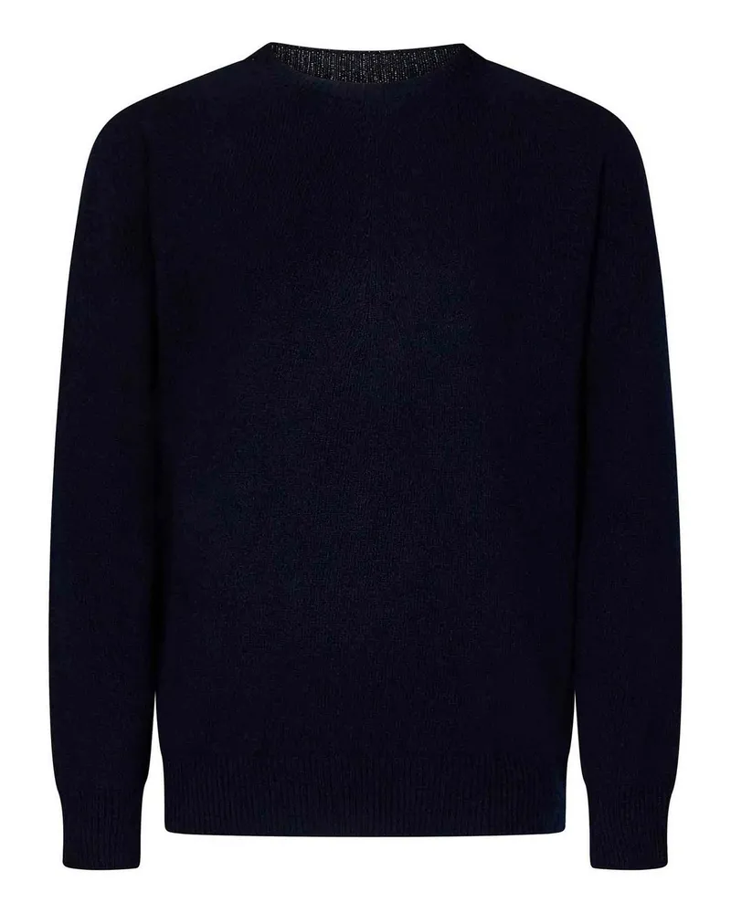 Jil Sander Rundhalspullover - Blau Blau