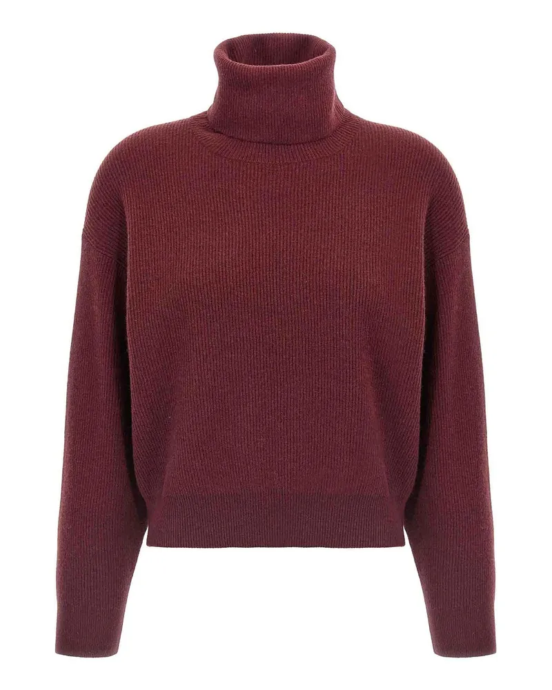 Brunello Cucinelli Rollkragenpullover - Dunkelrot Dunkelrot