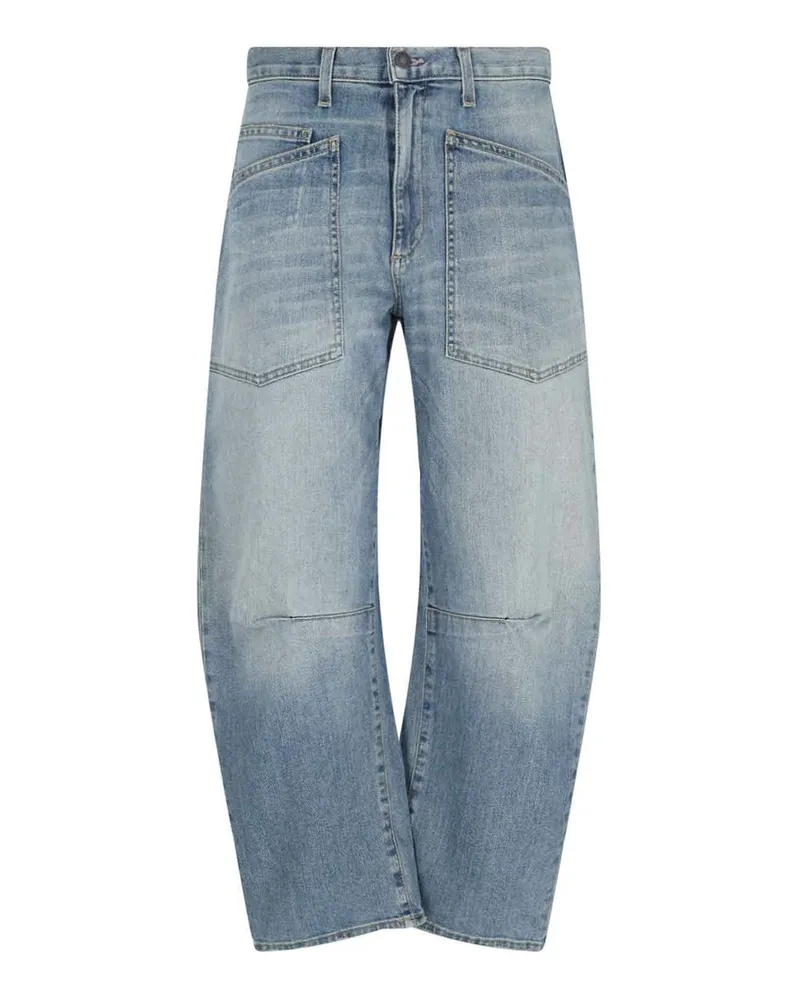 Nili Lotan Straight Leg Jeans - Blau Blau