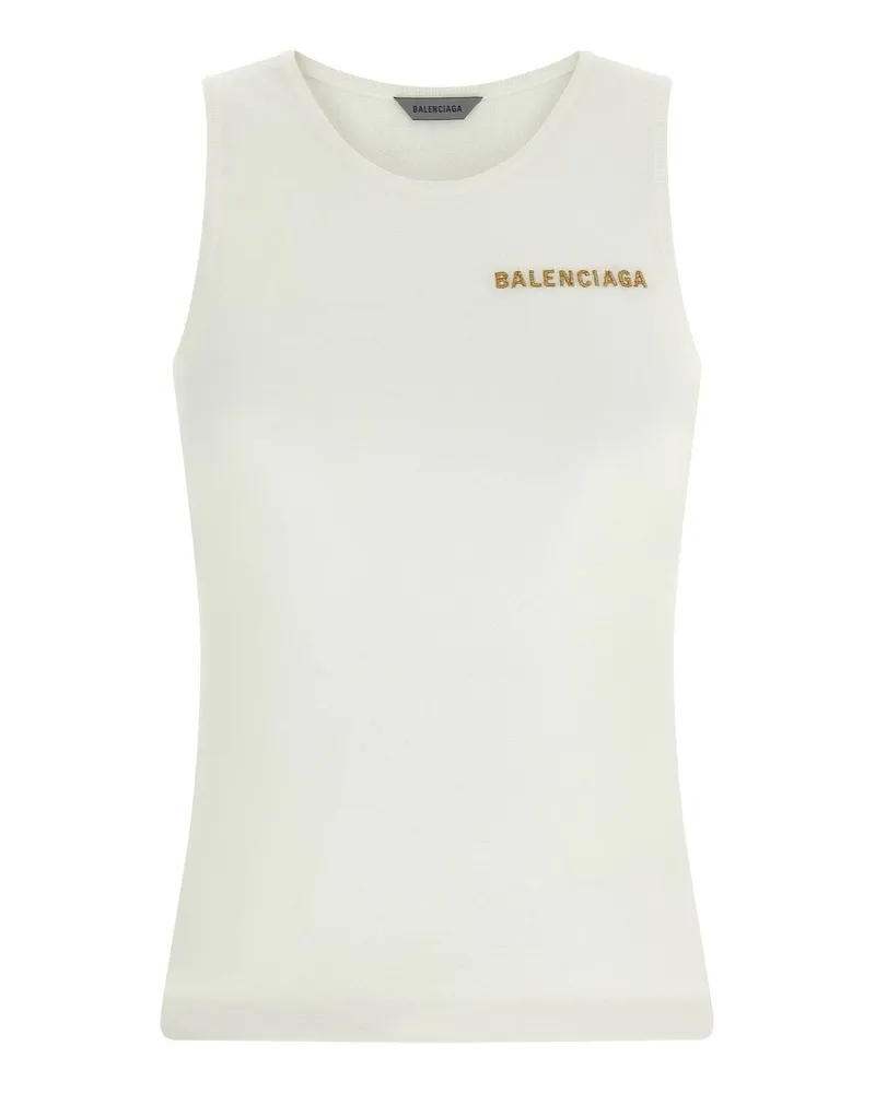 Balenciaga Top - Weiß Weiß