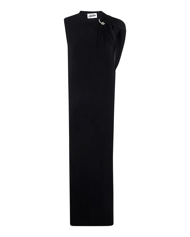 Jean Paul Gaultier Maxikleid - Schwarz Schwarz