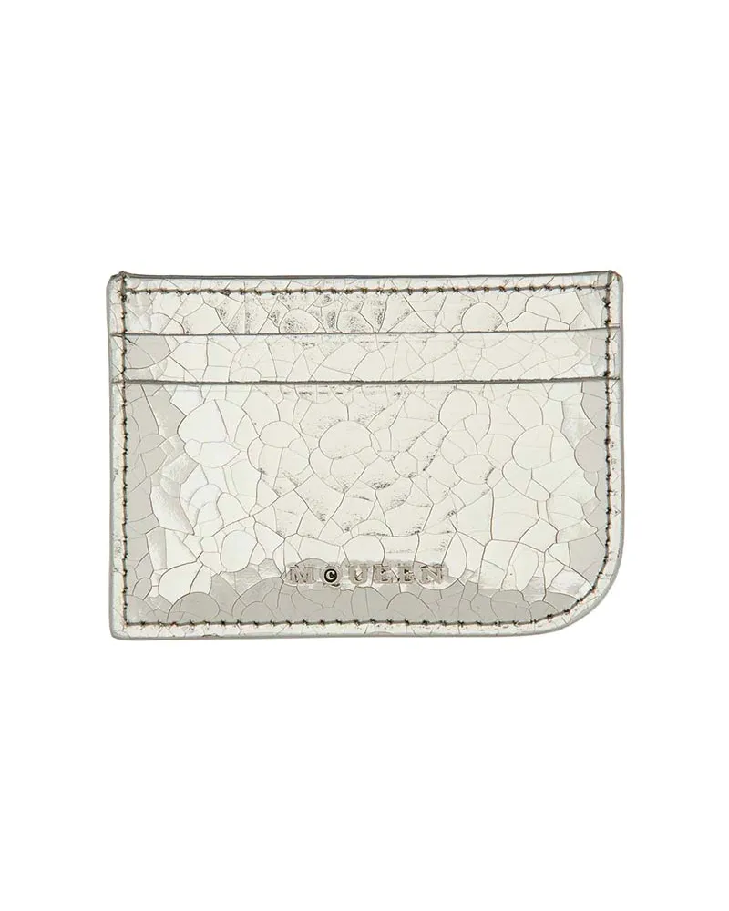 Alexander McQueen Portemonnaie - Silber Silber